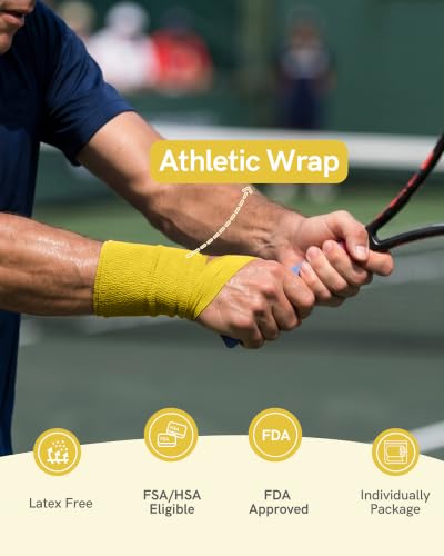 FriCARE Self Adhesive Bandage Wrap, Medical Tape in First Aid Kit, Fresh | Elastic Cohesive Bandages for Sports/Vet/Wrist Ankle Wounds, 2 Inches X 5 Yards, Latex-free 6 Rolls - color: 6 Fresh Color