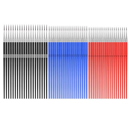 60Pcs Miniature Paint Brushes Set, Fine Detail Liner Brushes (Size 0/00/000), Tiny Paint Brushes Set, Micro Brushes for Acrylic, Watercolor, Scale Models (Red/Blue/Black)