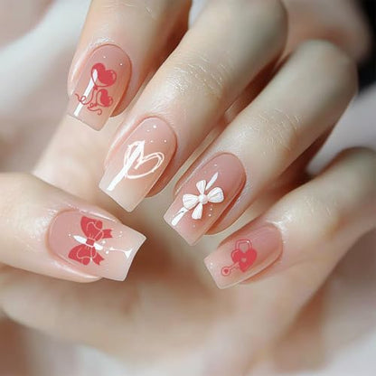 3Pcs Girly Elements Nail Stamping Plate Set Heart Bowknot Nail Stamp Templates French Line Tip Nail Stamp Plates Lovely Metal Reusable Tools with Stamper Scraper for Manicure Printing - style: Girly Style