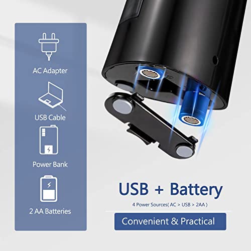 Electric Pencil Sharpener, Battery (Not Included) USB Powered, Portable for NO.2 Pencils, Automatic and Durable with 3 Sharpness Options - Classroom, Home, Office Black - color: Black