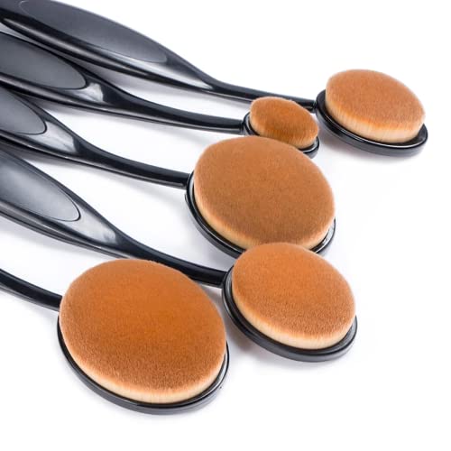 UNIMEIX 5 Pack Blending Brush for Card Making Crafting Ink Blender Brushes Set Tool Paper Background Brush Drawing Scrapbooking & Stamping Supplies - color: Brown, size: 5 Pack Brush