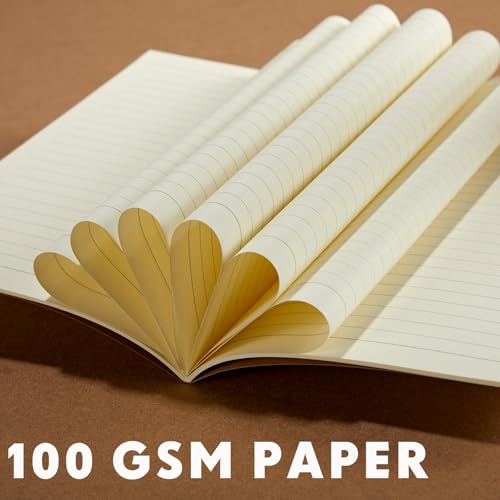 Mimorou 100 Pcs A5 Journals Notebooks Bulk,Black,Brown,Red,Navy,Lined - color: Black, Brown, Red, Navy, style: Lined