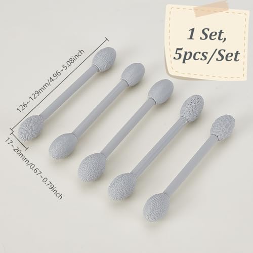 AHANDMAKER 5 pcs Clay Texture Tool Set 5 Double-Headed Modeling Pattern Rollers Texture Sticks Sculpting Detail Tools for Paint Clay, DIY Clay Sculpture Crafts