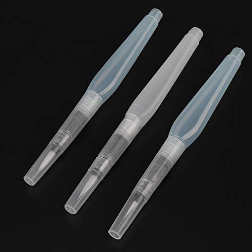 Refillable Water Brush Pen, 3Pcs/6Pcs Ink and Paint Art Pens Plus Fill Tool Watercolor Painting Calligraphy Art Crafts Set (3 Pcs Water Brush Pen)