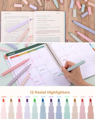SKYDUE Aesthetic School Supplies Kit, 38 PCS Stationery Set with Large Pencil Case, Pens, Mechanical Pencil Set, Highlighters, Sticky Notes & Refills for Students, College & Back to School - color: Green