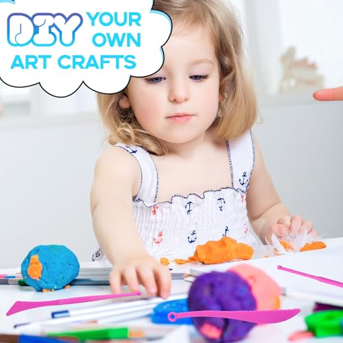 MuseLuxe Air Dry Clay - 32 Colors Modeling Clay Kit with 3 Sculpting Tools | Safe & Non-Toxic,Crafts DIY Magic Gifts Toys for Boys,Girls,Kids - color: 32 Colors
