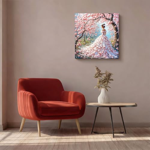 Gemozaic Elegant Woman Paint by Numbers Kit for Adults, 16x16 in, Unframed - color: MT6269