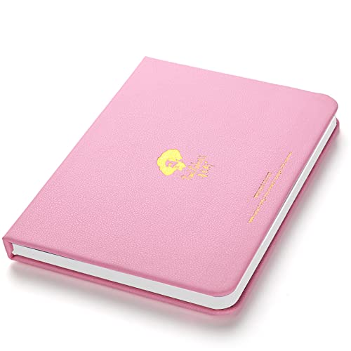 Paul Rubens Watercolor Paper Block, Premium Leather Cover Artist Quality Hot Pressed Paper for Watercolors and Wet Media Block, 100 Percent Cotton, 7.68 x 5.31 inches, 140lb, 20 Sheets (Pink) - color: Pink Cover-Block, size: 7.68" x 5.31"