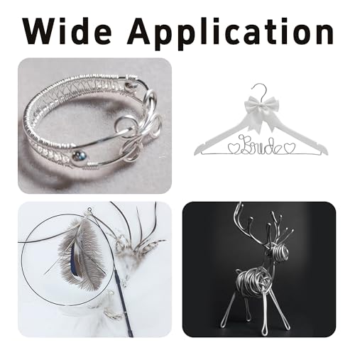1 Roll 10 M X 3 mm Aluminum Craft Wire, Flexible Metal Craft Wire, Bendable Armature Wire for Sculpting, Jewelry Making, Doll Making, Bonsai Training, DIY Crafts(Silver) - size: 10 M X 3 mm, style: Silver