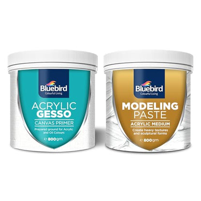 BLUEBIRD Modeling Paste 28.2Oz & Heavy Gesso Primer 28.2Oz Full Tub