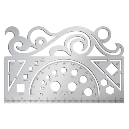 ORIGACH Stainless Steel French Curve Ruler Metal Drafting Stencils