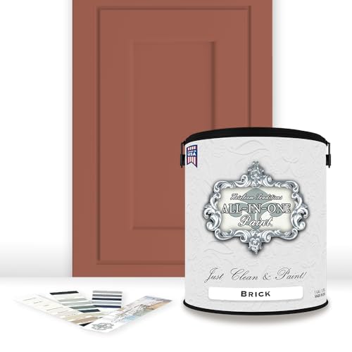 ALL-IN-ONE Paint by Heirloom Traditions, Brick, Gallon - color: Brick, size: 128 Fl Oz (Pack of 1)