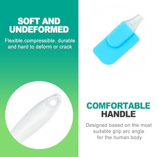 slaixiu 6PCS Heat Resistant Silicone Spatulas - Non-Stick Mini Kitchen Tools for Baking, Cooking, Mixing & Jar Scraping, Durable & Flexible