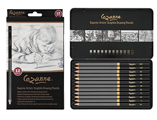 Creative Mark Cezanne Graphite Artist Drawing Pencil Set of 12 with 9x12 SoHo Urban Artist Sketchpad