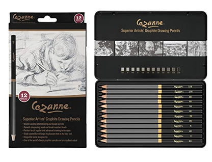 Creative Mark Cezanne Graphite Artist Drawing Pencil Set of 12 with 9x12 SoHo Urban Artist Sketchpad