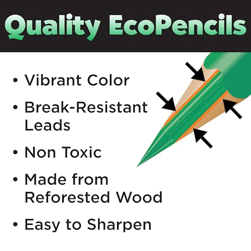 Faber-Castell Metallic EcoPencils, 200 Colored Pencils for Classrooms