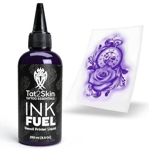 Parent of INKFUEL Stencil Printer Ink Refill, Compatible for Stencil Printers, Mess-Free Refilling (250ml (8.5oz), Violet) - size: 8.5 fl oz