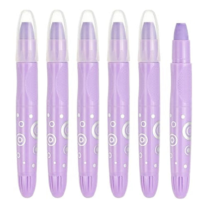 PATIKIL Watercolor Gel Crayon, 6Pcs Washable Twist Crayons for Coloring, Drawing, Painting, Light Purple (5.2x0.59) - color: Light Purple