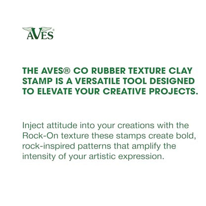 AVES Co Rubber Texture Clay Stamps, Make Impression w/Christi Friesen Stamp - style: Rock-On
