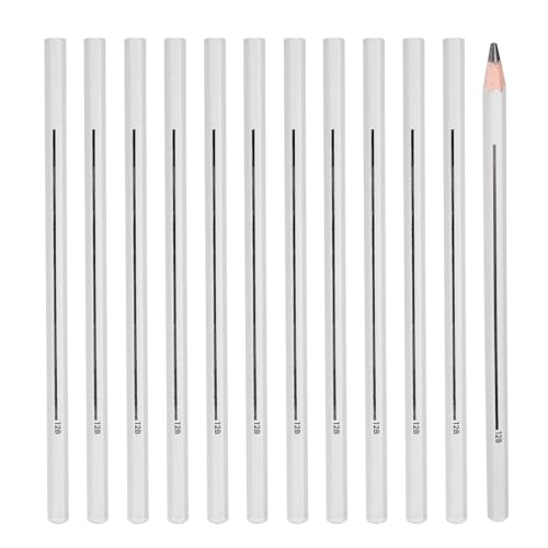 PATIKIL 12B Graphite Pencils for Drawing, 12Pcs Sketching Pencils Wood Supplies Set Break-Resistant Lead with Built-in Sharpening Area for Painting Sketching Artist Design - style: 12B
