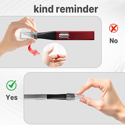 Precision Craft Knife, #11 Blade Storage, 3-Pack Black | Ergonomic non-roll hobby scalpel, internal spares compartment, aluminum locking wheel for DIY modeling & scrapbooking. - color: Black*3pcs