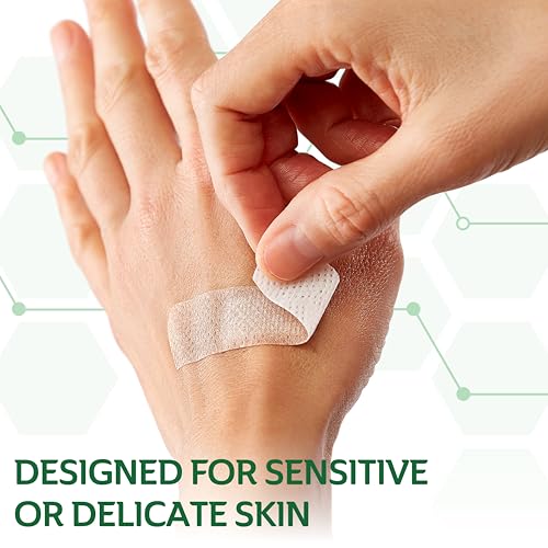 CURAD Truly Ouchless!® Silicone Bandages, .75" x 3", For Sensitive or Delicate Skin, Flexible Fabric, Protects Scrapes, Cuts & Burns, 20 Count