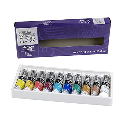 Winsor & Newton Artisan Water Mixable Oil Color Paint Set, 1.25-oz (37ml) Tubes, Set of 10 - style: Tube Set 10 x 1.25-oz