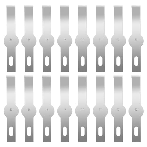 120 Pcs Exacto Knife Blades, #17 High Carbon Steel Hobby Knife Blade Refills Hobby Knife Replacement Blades for Craft, Scrapbooking, Stencil - size: #17