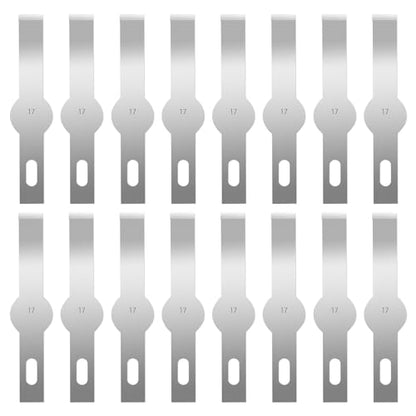 120 Pcs Exacto Knife Blades, #17 High Carbon Steel Hobby Knife Blade Refills Hobby Knife Replacement Blades for Craft, Scrapbooking, Stencil - size: #17