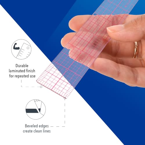 Westcott B-85 18" 8Ths Graph Beveled Ruler