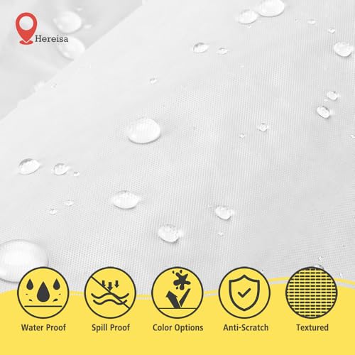 Premium White Plastic Table Cloth Disposable (2 Pack) Round Tablecloth (84in) Party Table Cloths Disposable, Perfect Table Cloth Round Cover for Any Table Up to 6 Feet - color: Fa2 - White, size: 2 PACK | Round | 84 Inch