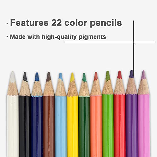 Darnassus 132-Piece Art Set, Deluxe Professional Color Set, Creating Gift Box, Art Set Crafts Drawing Painting Christmas Kit for Kids and Adult, Girls Boys - color: Spaceship