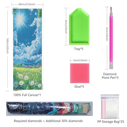 ZHUMUTO Large Diamond Painting Kits for Adults Daisy Meadow - color: LZMT049
