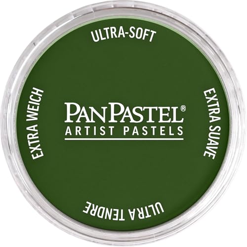 PanPastel Artist Pastels by GOLDEN, Chromium Oxide Green, 2.44” / 62mm Pan Diameter, Professional Artist Pastels, Unique Pan Format (cake-like) - color: Chromium Oxide Green, size: 9 ml (Pack of 1)