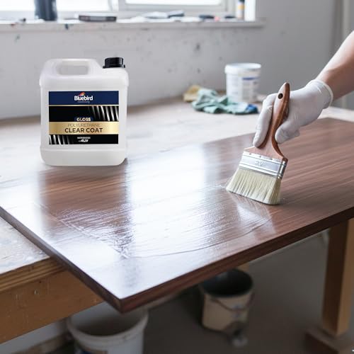 Bluebird Polyurethane Clear Coat for Furniture, Paintings, Water-Based Professional Varnish (Gloss, 135.2 Fl Oz) - color: Gloss, size: 135.2 Fl Oz