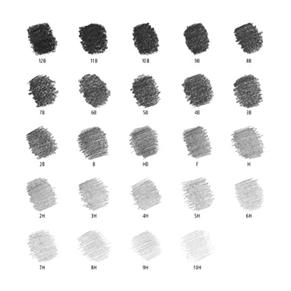 STAEDTLER Mars Lumograph H Graphite Art Drawing Pencil, 6 Pencils | for Sketching and Shading, Break-Resistant Premium Woodcase Drawing Pencils, 6-Piece Set - style: H