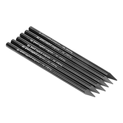 6 PCS Professional Woodless Charcoal Pencil Artist Sketching Drawing Pencil Graphite Sketch Pencils Charcoal Sticks Art Pencil Set for Drawing Shading Sketching 6 Grades of Graphite HB 2B 4B 6B 8B EE