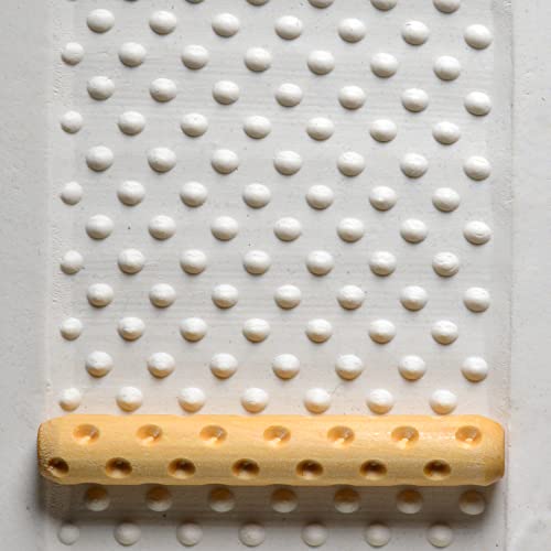 MKM Pottery Tools Wood Hand Rollers for Clay (HR-12 Dots) - size: HR-12 Dots