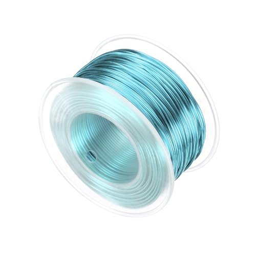 HARFINGTON 20 Gauge Aluminum Craft Wire 0.8mm 98.5ft Flexible Bendable Anodized Metal Jewelry Sculpting Wire for Jewelry Making Modelling Craft DIY, Sky Blue - color: Sky Blue, size: 30M x 0.8mm