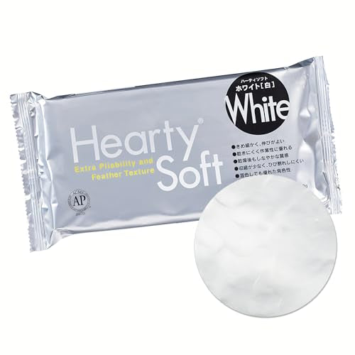 Activa Hearty Soft Clay, White, Lightweight Air Dry Clay 180g (6.3 oz) | Fine & Flexible Texture Perfect for Flowers, Sweets & Deco, Miniature Food - size: 200g
