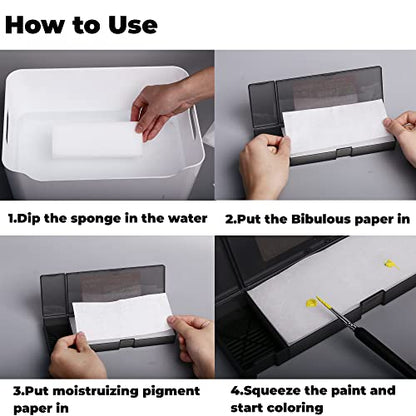 Wet Palette for Acrylics – Airtight Lid, 48hr Moisture, Miniature Ready