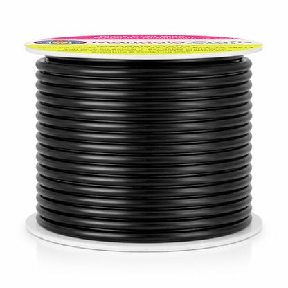 Mandala Crafts 10 Gauge Black Anodized Aluminum Craft Wire, 32 FT - color: Black, size: 10 Gauge
