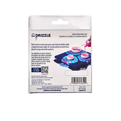 FolkArt Drizzle Open Pour Cups, Set of 6 Circle Cups for DIY Paint Pouring Arts and Crafts Projects, 61852 - style: Circle Pour Cups