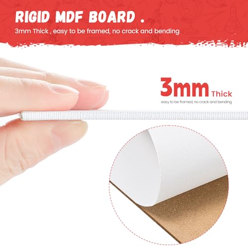 4 x 6 inch 12 Pack Small Painting Canvas Boards- Gesso Primed | Acid-Free 100% Cotton Mini Canvas Panels for Acrylics Oil Watercolor Tempera Paints - size: 4"x6"