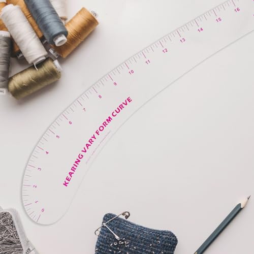 KEARING 18" French Curve Ruler - Clear Plastic Sewing Pattern Making Tool - style: 6218(18")