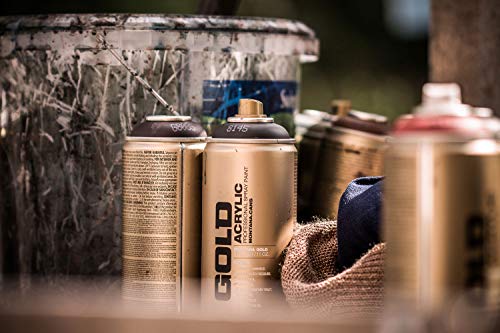 Montana Cans GOLD Spray Paint, 400ml, Shock Yellow (Model: MXG-S1010) - color: Gld400-s1010 - Shock Yellow, size: 13.5 Fl Oz (Pack of 1)