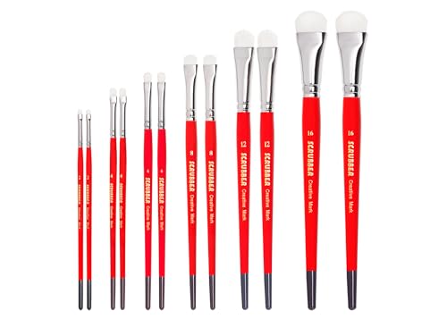 Creative Mark Scrubber Watercolor Brush Original 12 Piece Set - #2, #4, #6, #8, #12, & #16 - size: 12-Piece Set (#2, #4, #6, #8, #12, #16)