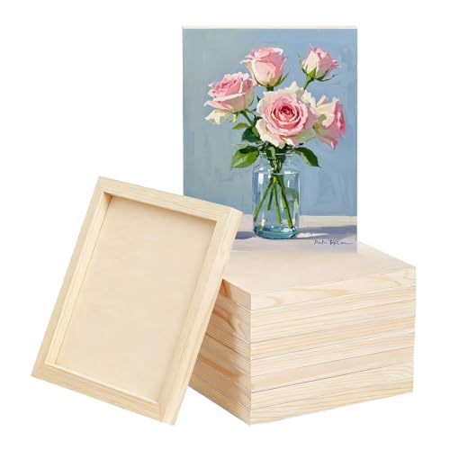 5 Pack 12x16 Inch Unfinished Square Wood Panels for DIY Painting Crafts - size: 12"×16" 5 Pack