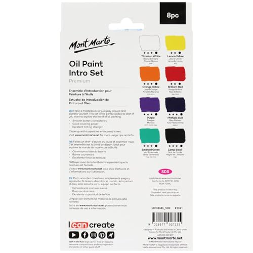 Mont Marte Oil Paint Set for Painting