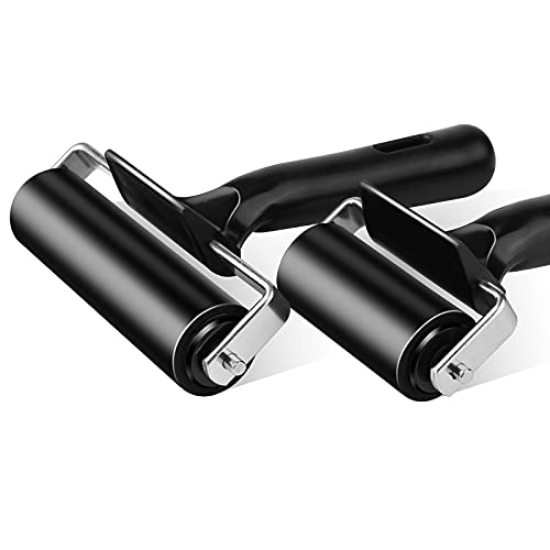 2.2 Inch Rubber Roller Tool, Rubber Brayer Roller for Printmaking by HRLORKC - size: 2.2 inch-1pack